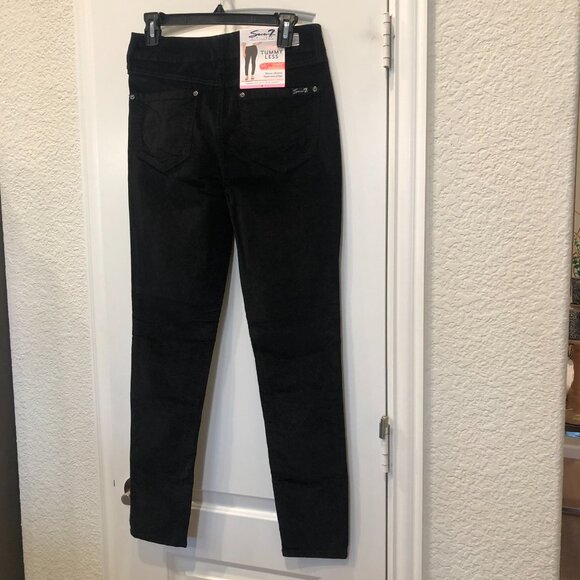 Seven 7 - Tummy less High Rise Skinny Velvet Pants - Picture 4 of 6